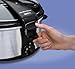 Hamilton Beach Stay or Go Portable 7-Quart Slow Cooker with Lid Lock for Easy Transport, Dishwasher-Safe Crock, Silver (33472)