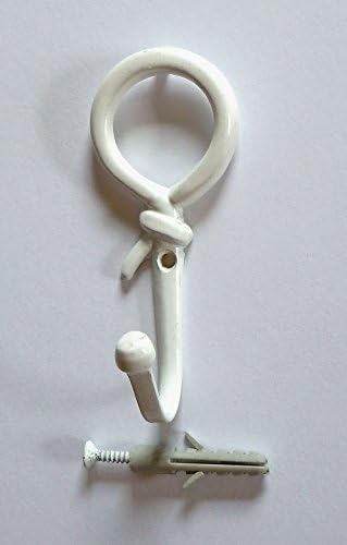 Choose From 17 Styles and Colors of Decorative Hooks (5 White Knot Hooks)