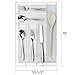 Clear Plastic Silverware and Utensil Organizer