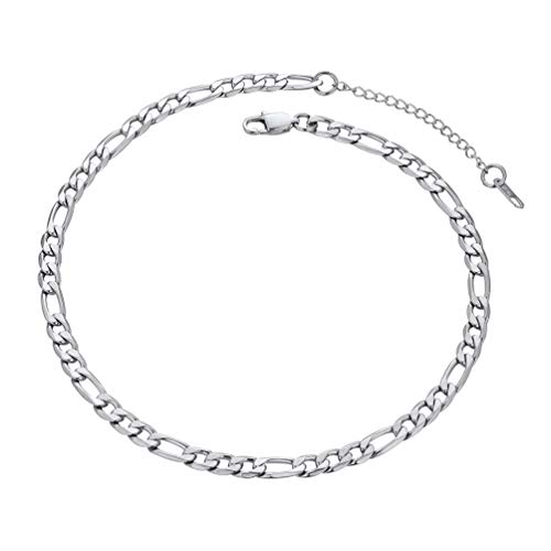 PROSTEEL Stainless Steel Figaro Chain Necklaces Men Jewelry Trendy Figaro Link Chain Necklace