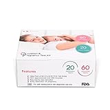 Emay Ovulation Test Strips and Pregnancy Test Kit - 60 LH and 20 HCG Combo Kit (4 mm wide)