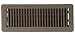 Accord ABFRBR412 Floor Register with Louvered Design, 4-Inch x 12-Inch(Duct Opening Measurements), Brown