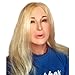 Rubber Johnnies White Female Lady Doll Mask, Blond Hair, Wig, One Size, Adult