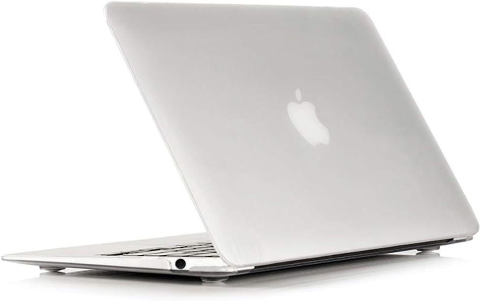 RUBAN Plastic Hard Case Cover for MacBook Air 11 Inch (Models: A1370 and A1465), Frost White