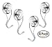 50lb Magnetic Hooks, Strong Powerful Heavy Duty Neodymium Swivel Magnet Hook for Multi Use(4 Pack)