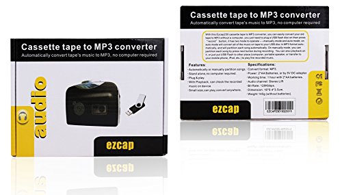 Arrela Portable Ezcap USB Portable Cassette to MP3 Converter Tape-to-MP3 Player Through USB Flash Disk with Headphones - Thumbnail 7
