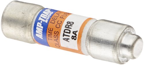 Mersen ATDR Amp-Trap 2000 Time-Delay/Class CC Fuse, 600VAC/300VDC, 200kA AC/100kA DC, 8 Ampere, 13/32