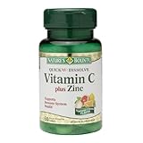 Nature's Bounty Quick Dissolve Vitamin C plus Zinc, Tablets 60 ea Pack of 2