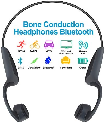 GlobalCrown Casque Conduction Osseuse Bluetooth,Ecouteurs Conduction osseuse sans Fil Oreillette Bluetooth avec Microphone HD pour l'écoute du Sport Cyclisme Courir Gym (5 Heures de Temps de Jeu) - Urban Elec GlobalCrown Casque Conduction Osseuse Bluetooth,Ecouteurs Conduction osseuse sans Fil Oreillette Bluetooth avec Microphone HD pour l'écoute du Sport Cyclisme Courir Gym (5 Heures de Temps de Jeu)