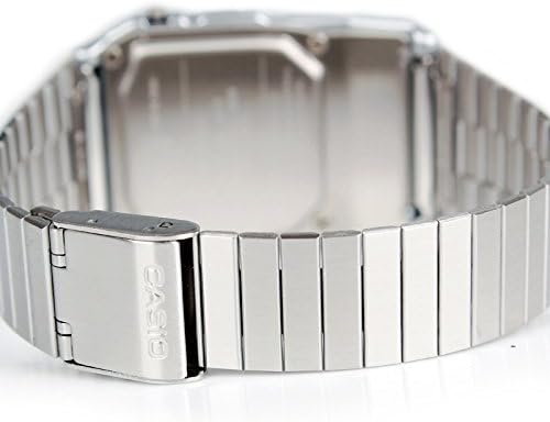casio men's silver tone 25 memory calculator databank watch