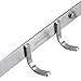 HOMEIDEAS Coat Hook Rack Wall Mounted 13-Inch Brushed Nickel SUS304 Stainless Steel Bath Towel Hook Coat Rail 5 Hooks