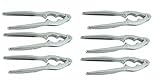 6 inch nut cracker and lobster opener, chrome plated zinc alloy (2-Pack of 6)