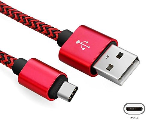 superior ZRL® Nylon Braided USB Type-C 3.1 to USB 2.0 A Data Cable Reversible Connector Fast Sync Cord for Samsung Galaxy S8 S8+ Moto Z, Oneplus 3T, oneplus 5, HTC 10 and More