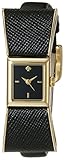 kate spade new york Women's 1YRU0899 Kenmare Gold-Tone Stainless Steel Watch with Black Leather Band