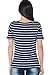 Smallshow Women's Maternity Nursing Top Short Sleeve Stripe Breastfeeding T-shirt (M)