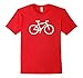 Men's Mountain Bike Icon MTB Downhill Sports Cyclist T-shirt Large Red