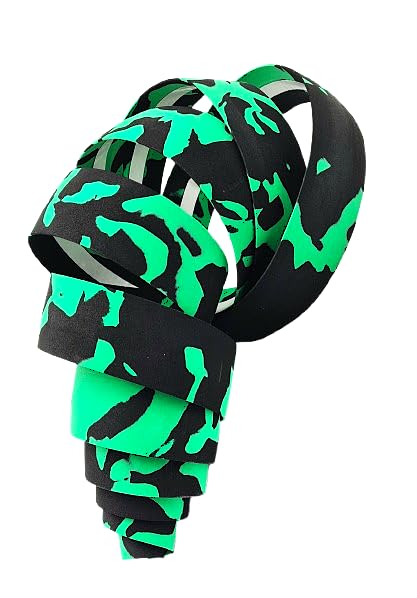 CarbonEnmy multi-colour handlebar tape, bar tape, road bike handles cork (black-green).