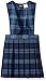 French Toast Big Girls' V-Neck Jumper, Blue/Red Plaid, 14
