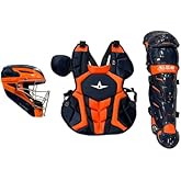 All-Star Axis Pro S7 Intermediate Navy/Orange Catcher's Kit