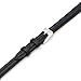 Voguestrap TX48709BK Allstrap 09mm Black Regular-Length Padded Calf-Stitched Watchband