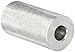 Round Spacer, Aluminum, Plain Finish, 1/4
