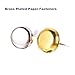 Shappy 500 Pieces Paper Fasteners Brass Plated Scrapbooking Brads Round Metal Brads with Storage Box for Crafts Making DIY, Gold and Silver