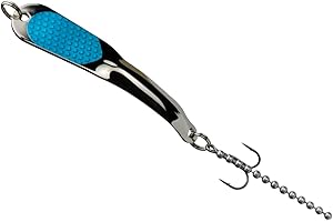 IRON DECOY Steely Fishing Lure Spoon, Casting, Trolling, Jigging, Ice, Lake, River, Stream, Freshwater, Trout, Bass, Walleye, Salmon, Crappie, Pike