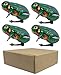 4 pcs Box Jumping Frog Retro Vintage Wind-up Metal tin Toy, Cool Crazy Gift kek Pepe
