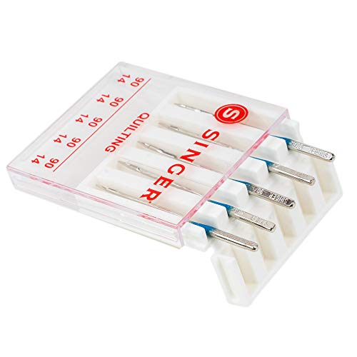 SINGER 04714 Size 90/14 Universal Machine Quilting Needles, 5Count