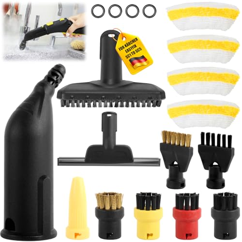 Kärcher EasyFix SC1 SC2 SC3 SC4 SC5 Steam Cleaner Accessories Kit with Nozzles, Brushes, Squeegee & Microfibre Cloths – Floor Cleaner, Waves, Tiles