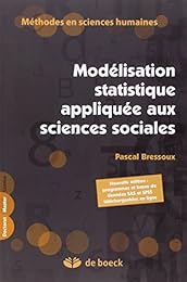 Modélisation statistique appliquée aux sciences sociales