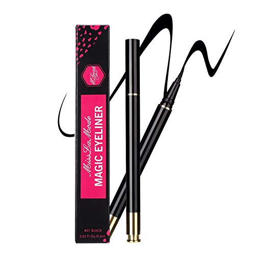 2 IN 1 Black Selfadhesive Eyeliner,Upgraded Eyeliner Liquid Adhesive,Waterproof Eyeliner Glue