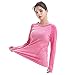 LWJ 1982 Long Sleeve Athletic Workout Running Hiking Shirts for Women Yoga Tops Clothes Dry Fit Thumb Holes