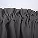 NICETOWN Blackout RV Window Curtains - Adjustable Length Rod Pocket 36 inches Length Short Curtains for Basement Small Panels for Kitchen Camper Cafe(1 Pair, 29 inches Wide, Grey)