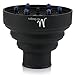 Collapsible Hair Dryer Diffuser Attachment for Professional Hair Dryers | Universal Fit Silicone | Lightweight & Compact | Perfect for Natural, Curly and Wavy Hair (Black) by M Hair Designs