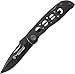 Smith & Wesson - 173210 Extreme Ops CK105BKEU 8in S.S. Folding Knife with 3.4in Drop Point Blade and Aluminum Handle for Outdoor, Tactical, Survival and EDC,Black