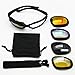 EnzoDate Daisy One C5 Military Dirt Bike ATV Goggles Polarized 4 Lens Kit Outdoor Sports Motorcycling Glasses War Game Army Sunglasses