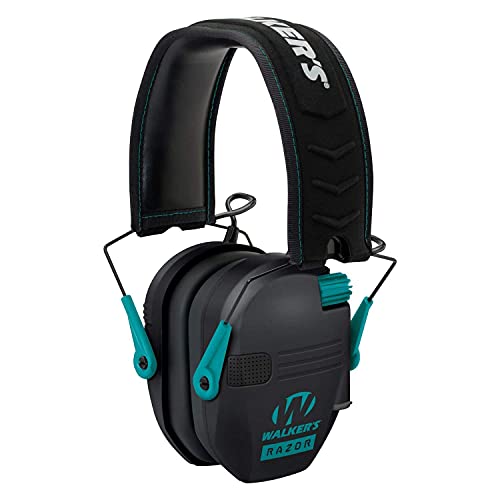Walker's Razor Slim Electronic Shooting Muffs 2Pack, Teal (2 Items