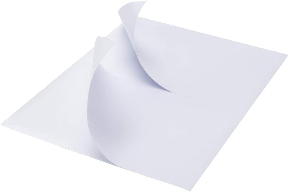 MFLABEL Half Sheet Self Adhesive Shipping Labels for Laser & Inkjet Printers, 200 Count : Office Products