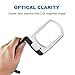 Fancii LED Illuminated Hands Free Magnifying Glass with Stand & Lanyard - 2.5X Rectangle Lens Folding Lighted Magnifier for Reading, Inspection, Repair, Needlework, Hobby and Craft