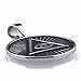 ELFASIO Men Stainless Steel Necklace All Seeing Eye Illuminati Eye of Providence Pyramid Amulet Ancient Symbol Pendant Chain 18-30 inch