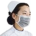 Healthcom Disposable Earloop Medical Surgical Four Layer Activated Carbon Filter Face Masks,Pack of 50