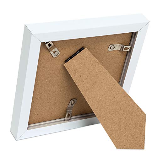 upsimples 5x5 Picture Frame with Real Glass,Bulk Photo Frames for Wall or Tabletop Display,Set