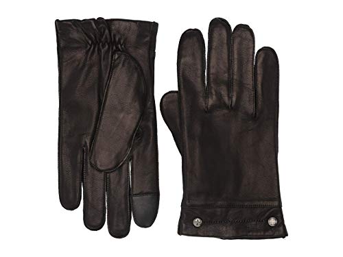 Frye Goatskin Phillips Head Studded Gloves Black MD