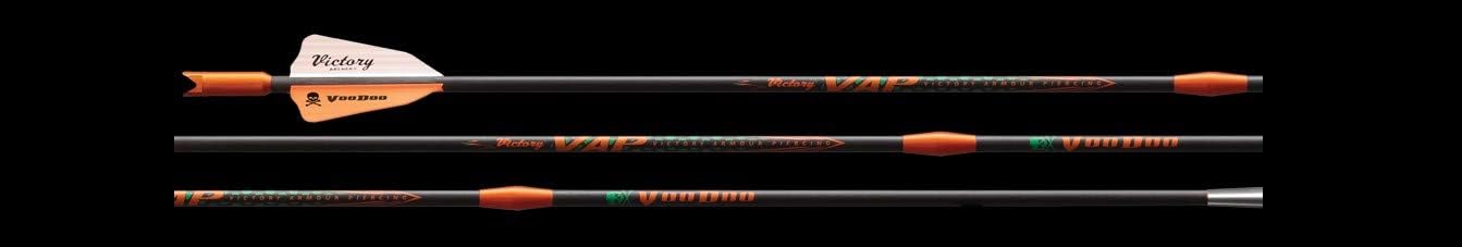 Victory Archery VBOLT20FVG-3 VAP Voodoo Carbon Arrow, 20-Inch : Hunting Arrows : Sports & Outdoors