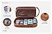 SLEEKO's Leather Toiletry Bag with Free Leak-proof 2 Bonus Travel Bottles - Water-Resistant Premium Quality Dopp Travel Accessory Kit for Toiletries,Shaving and Grooming Supplies & More