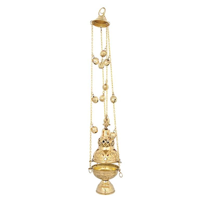 Photo 1 of Brass Christian Church Thurible Incense Burner Censer (201 B)