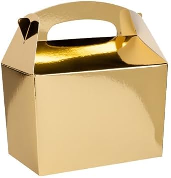 idealWigsNet Caja metálica Dorada para Fiestas - Todos: Amazon.es: Juguetes y juegos