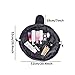 WJood Store Toiletry Bag Travel bag, Portable Fashion Drawstring Cosmetic Bag Large Capacity Waterproof Travel Makeup Pouch Magic Bag for Womens Girls, LYDZTION, Black