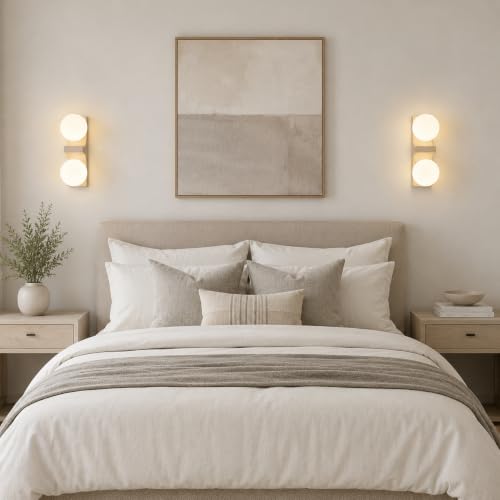 Lámpara de pared estilo wabi-sabi japonés,Aplique regulable con pantalla de piedra natural,Luz de pared vintage de base G4,Lampara de pared dormitorio,Iluminacion para sala,comedor,pasillo (F)